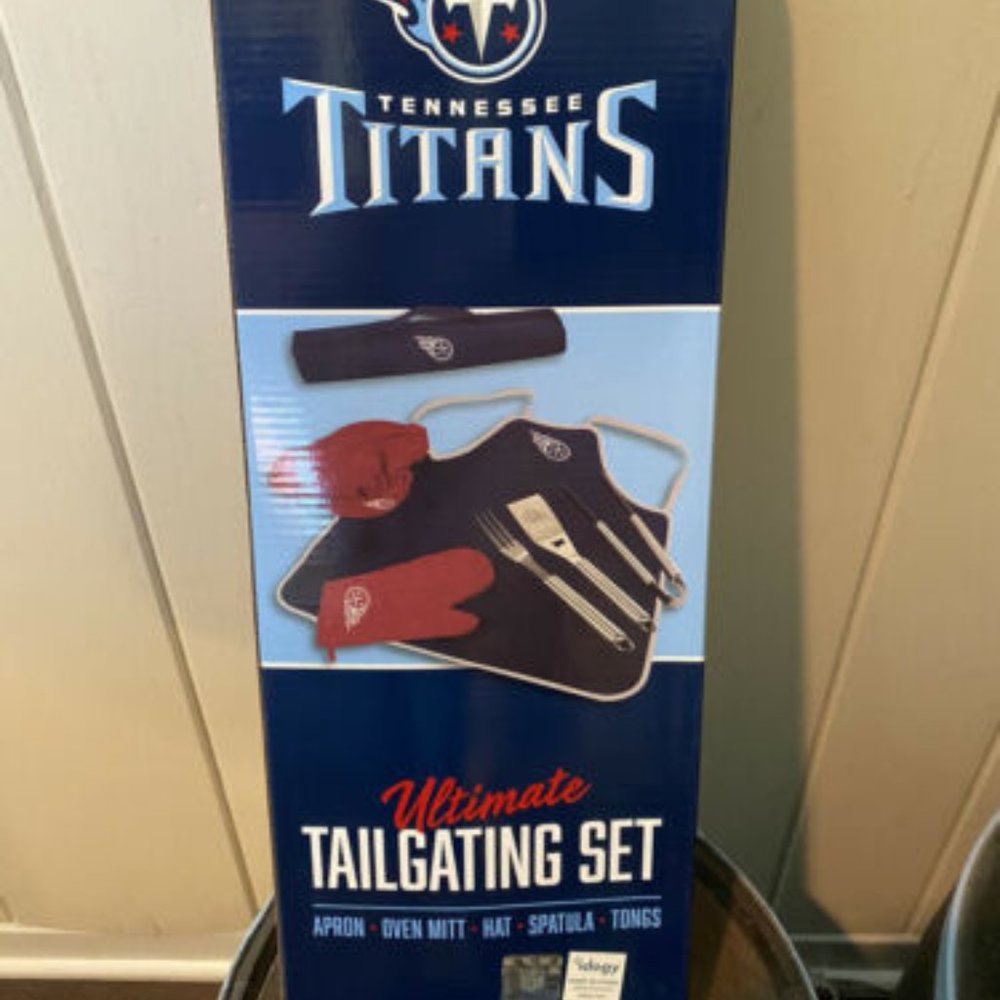 Tennessee Titans NFL 6 PC BBQ Grill Set, Tailgating Grilling Barbecue